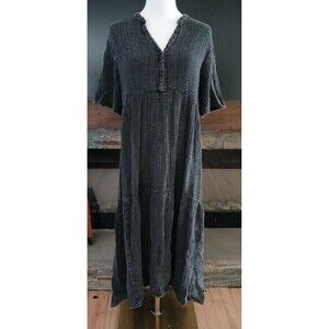 Antropologie Kallie Maxi Dress Women's Size Medium Flowy Gauzy Cotton Comfy